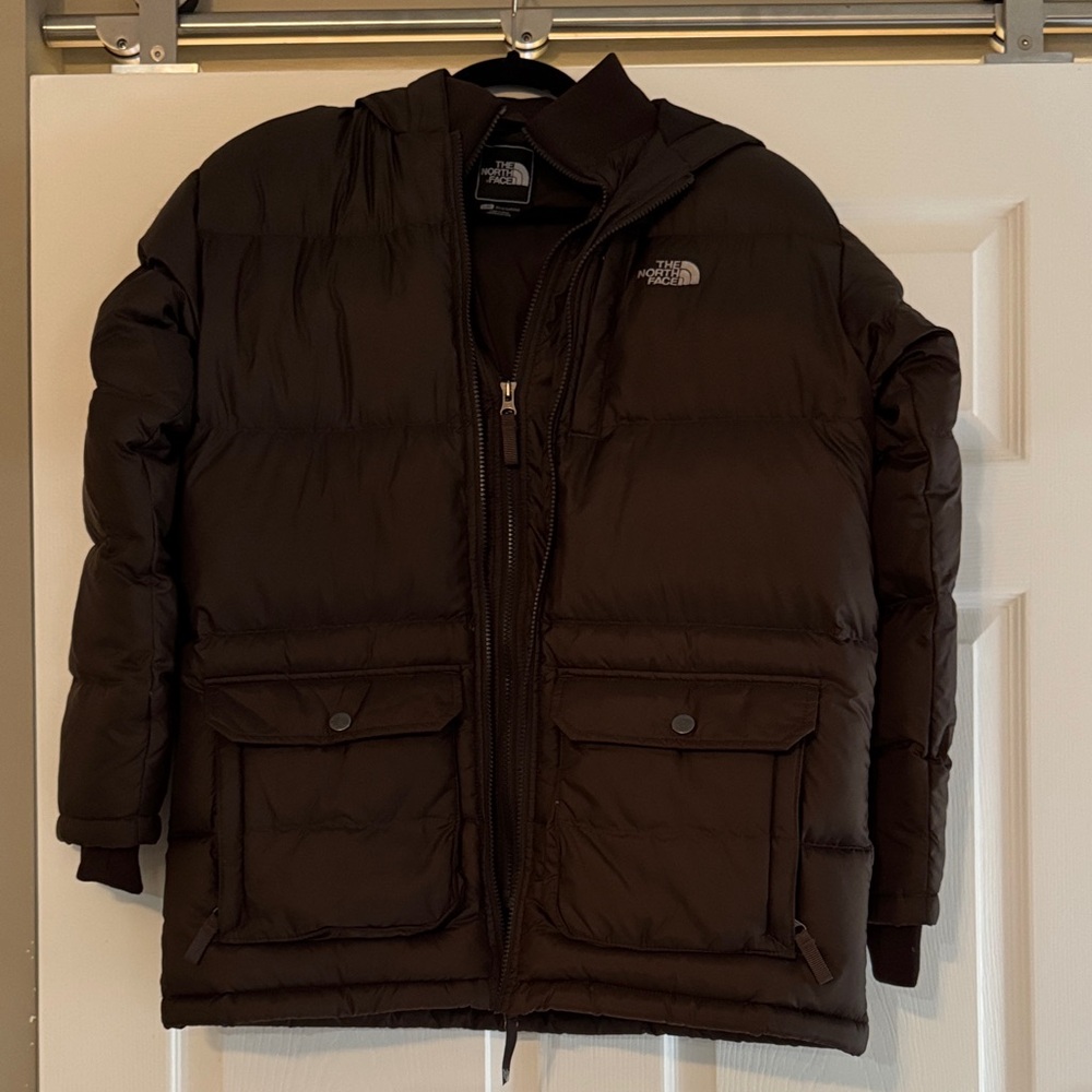 The North Face Boy’s L Brown Puffer Jacket 550 Down-filled
